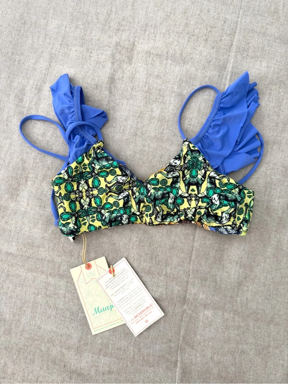 MAAJI Girls Bikini Top Reversible NEW